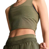 Crop Top Deportivo Adidas Adi365 H.Koumori Olive Strata Mujer