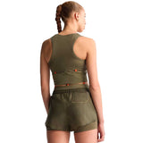 Crop Top Deportivo Adidas Adi365 H.Koumori Olive Strata Mujer