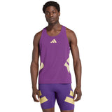Playera Adidas Sin Mangas ADIZERO Morado Hombre