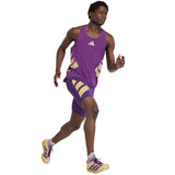 Playera Adidas Sin Mangas ADIZERO Morado Hombre