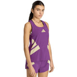 Playera Adidas Sin Mangas ADIZERO Morado Mujer