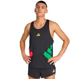 Playera Adidas Sin Mangas ADIZERO Negro Hombre