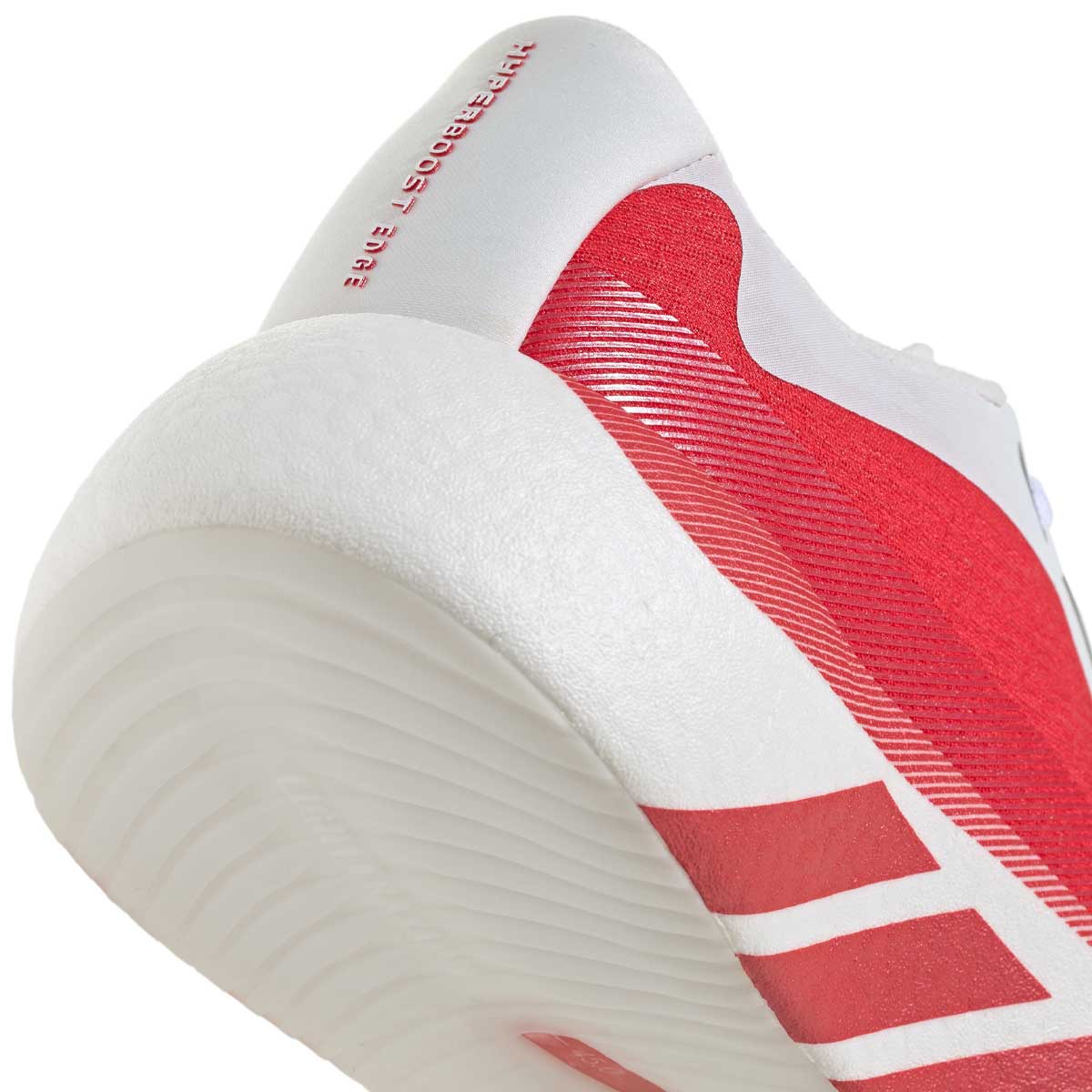 Tenis Adidas Running HYPERBOOST EDGE Blanco Rojo Hombre