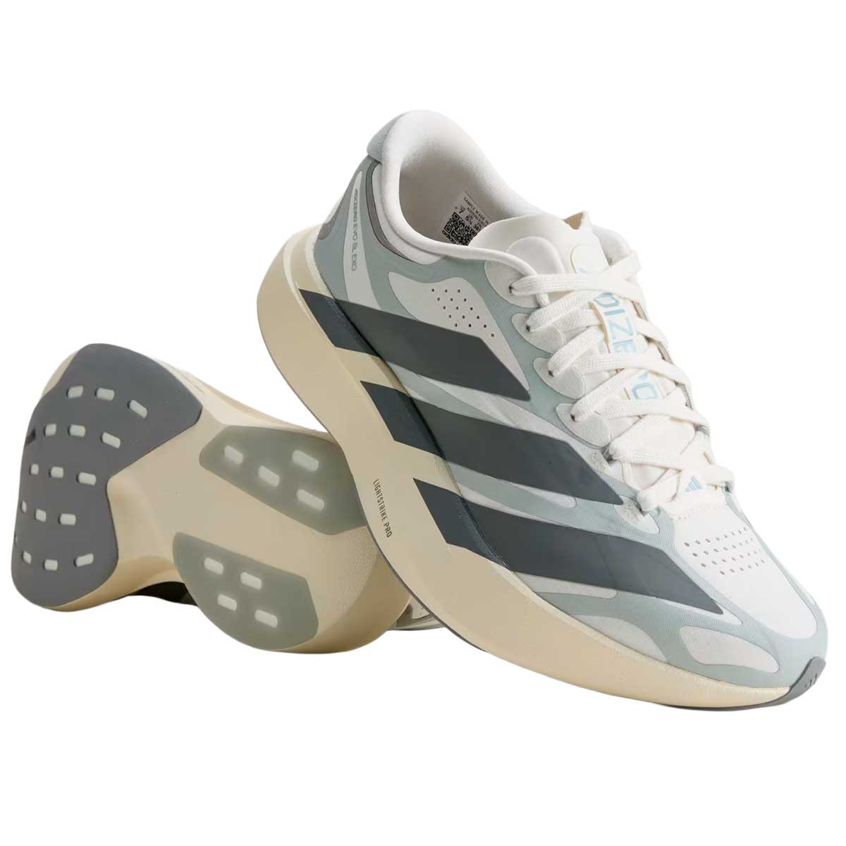 Tenis Adidas Adizero EVO SL EXO Blanco Gris Mujer