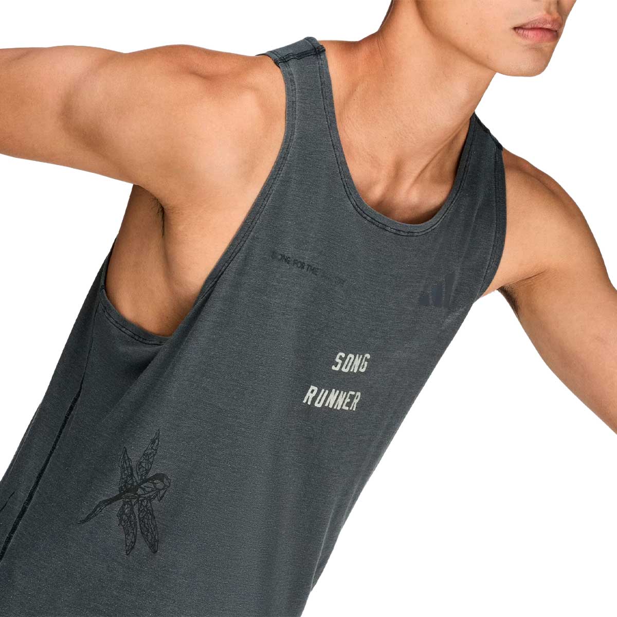Playera Adidas Sin Mangas Running x Song For The Mute Hombre