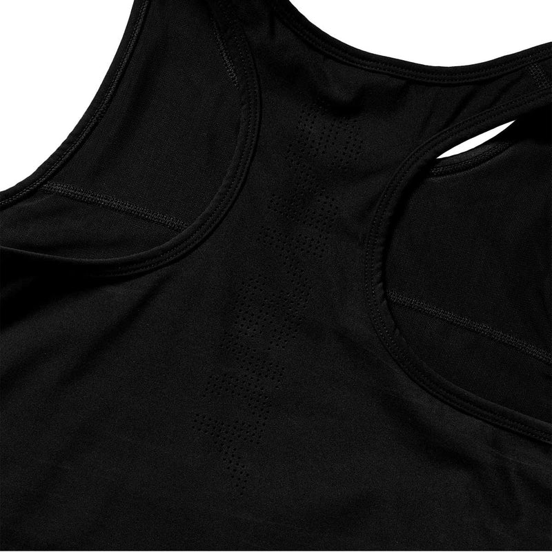 Crop Top Deportiva Saysky Flow Race Negro Mujer