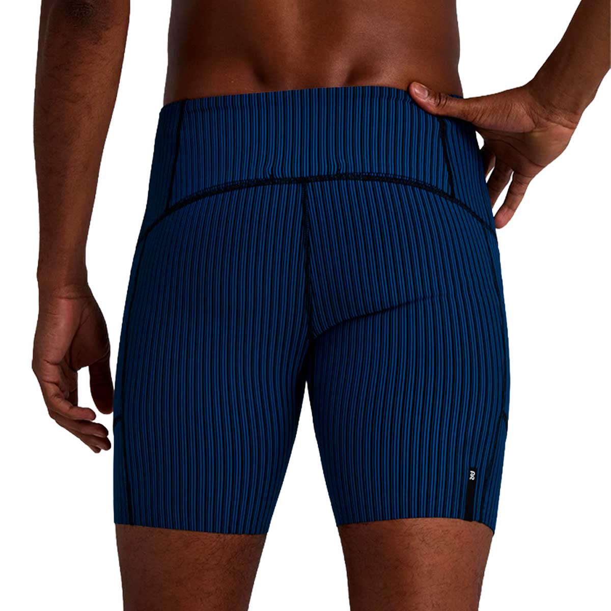 Short Bandit Striped Cadence™ 7 Quarter Tights Ink Blue Black Hombre