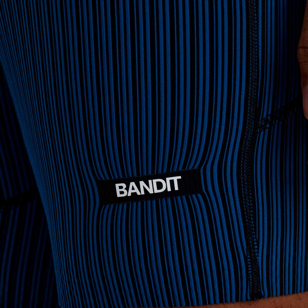 Short Bandit Striped Cadence™ 7 Quarter Tights Ink Blue Black Hombre