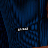Short Bandit Striped Cadence™ 7 Quarter Tights Ink Blue Black Hombre
