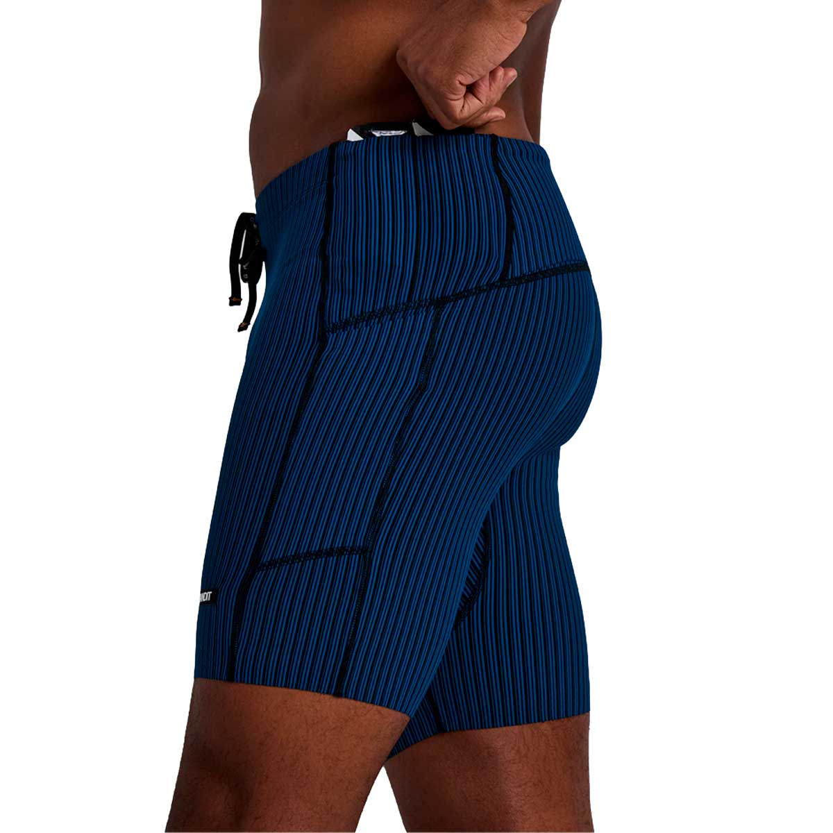 Short Bandit Striped Cadence™ 7 Quarter Tights Ink Blue Black Hombre