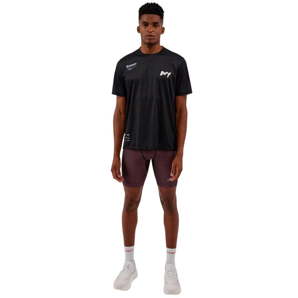 Short Bandit Striped Cadence™ 7 Pocket Half Tights Black Mauve Hombre