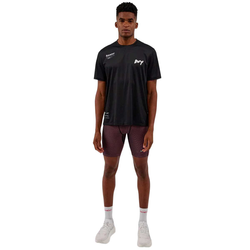Short Bandit Striped Cadence™ 7 Pocket Half Tights Black Mauve Hombre
