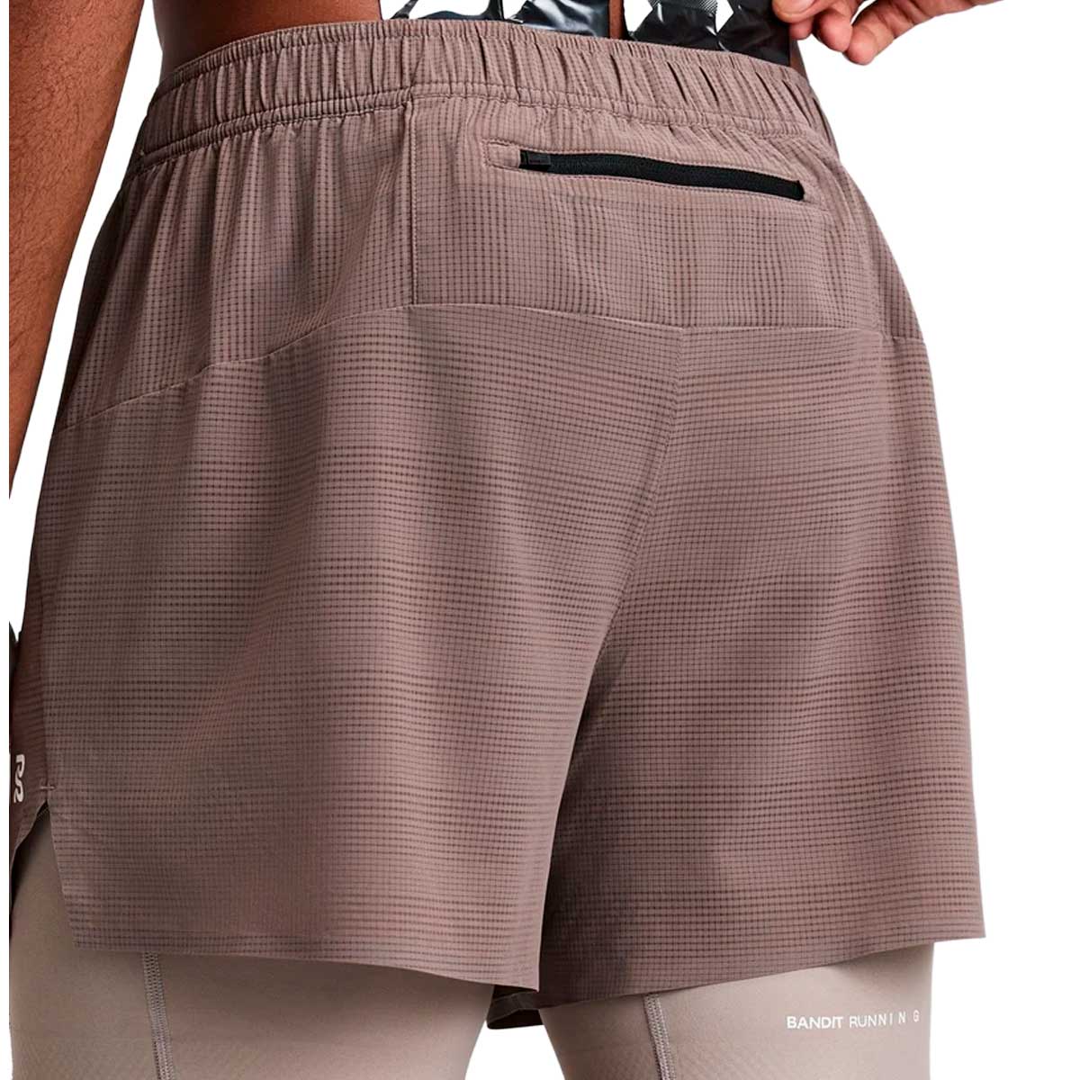 Short Bandit CoolGrid™ 2-in-1 Run Cocoa Mujer