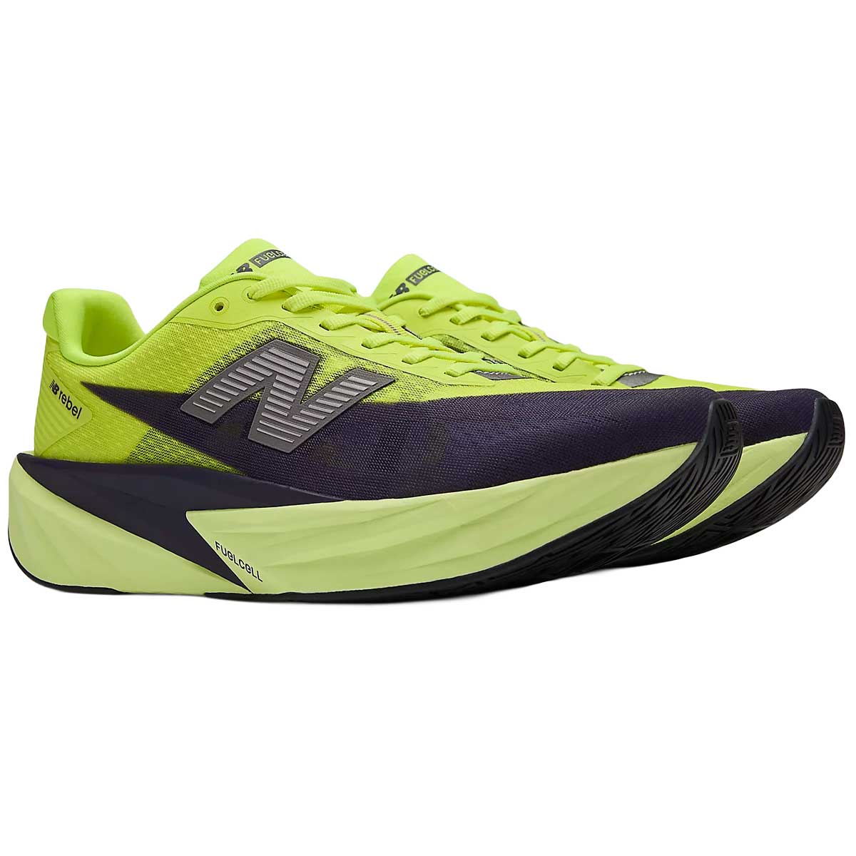 Tenis New Balance Running REBEL V5 Amarillo Negro Hombre
