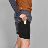 Short Deportivo Saysky 2 in 1 5 Pulgadas Gris Hombre