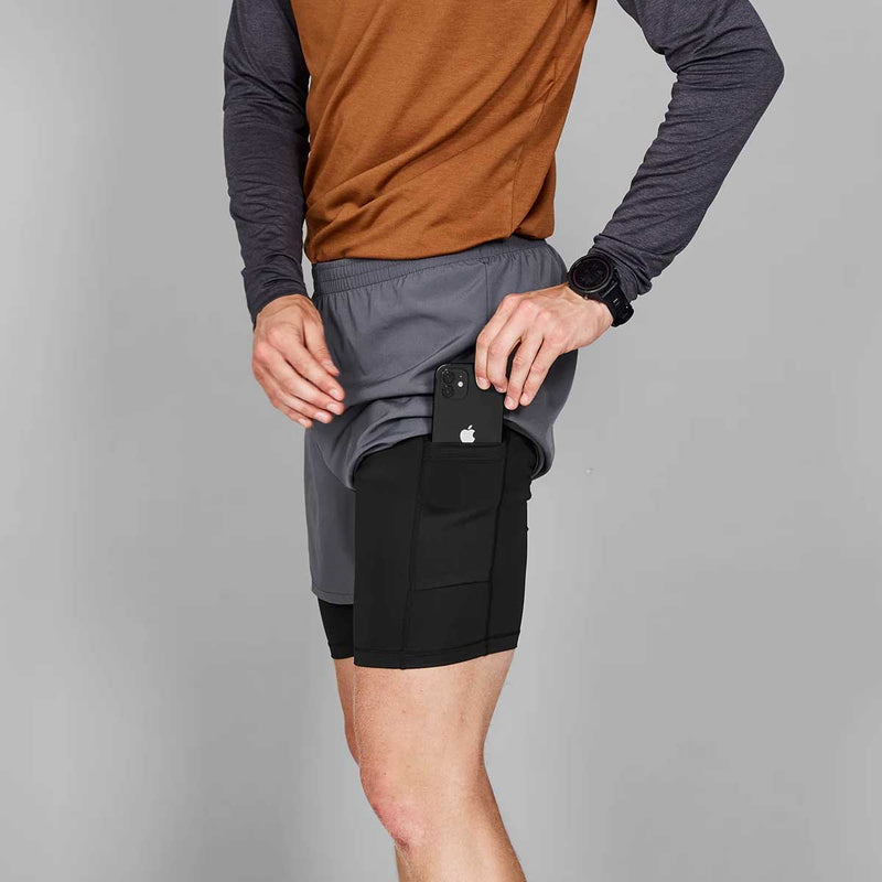 Short Deportivo Saysky 2 in 1 5 Pulgadas Gris Hombre