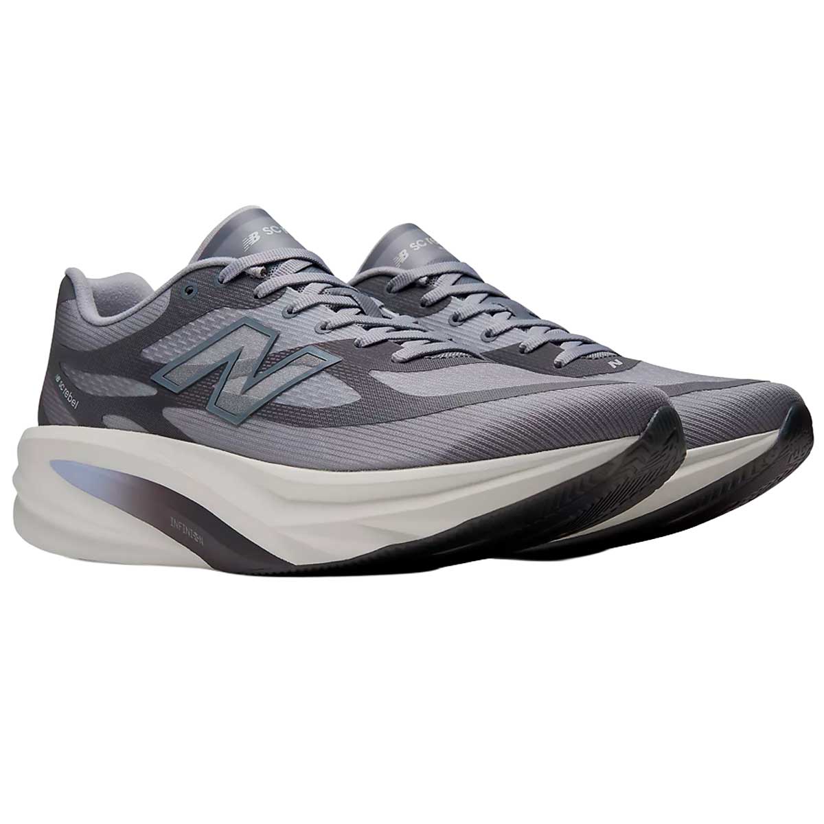 Tenis New Balance SUPERCOMP REBEL Gris Negro Hombre