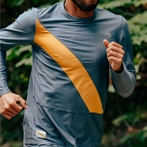 Playera Manga Larga Tracksmith Van Cortlandt Long Sleeve Sedona Sage