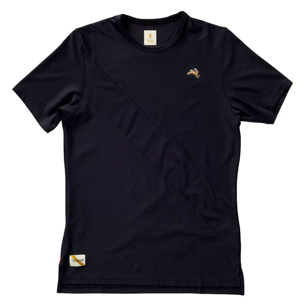Playera Deportiva Tracksmith Van Cortlandt Tee Black Hombre