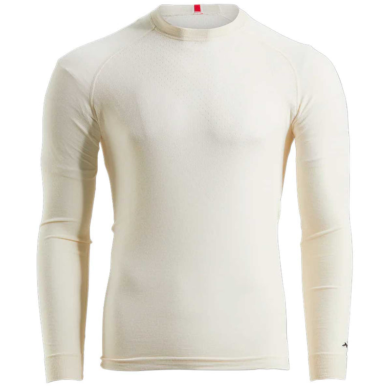 Playera Manga Larga Deportiva Tracksmith Brighton Ivory Hombre