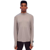 Playera Bandit AuraGrid™ Mockneck Long Sleeve Zinc Hombre
