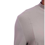 Playera Bandit AuraGrid™ Mockneck Long Sleeve Zinc Hombre