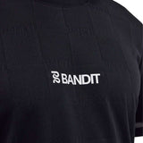 Playera Bandit Cheque Jacquard Sleeve Tee Black Hombre