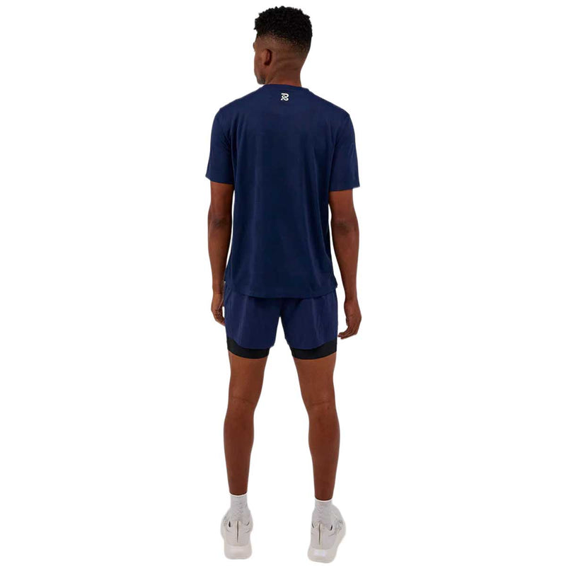 Playera Bandit Cheque Jacquard Sleeve Tee NY Navy Hombre