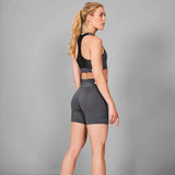 Top Deportiva Saysky Logo Combat Sports Bra Gris Mujer
