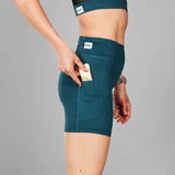 Short Deportivo Saysky Combat Tights 7 Pulgadas Cian Mujer