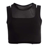 Sujetador Deportivo Nort Face Refina Double Layer Negro Mujer
