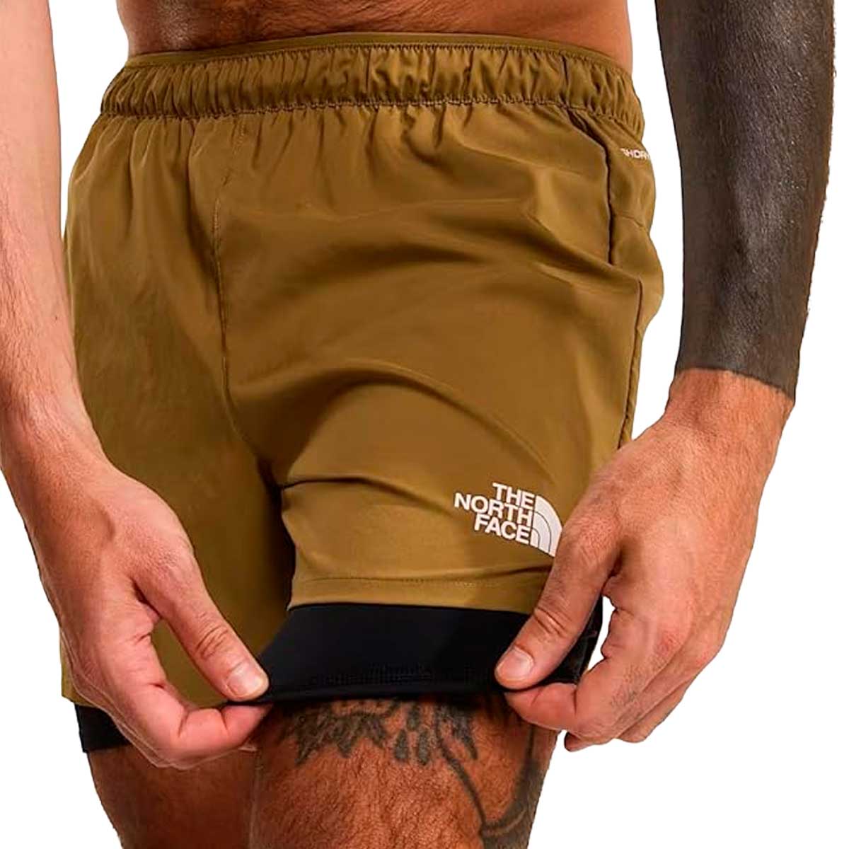 Short Deportivo The North Face Lightbright 2 in 1 5" Café Hombre