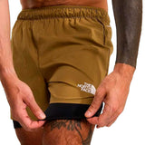 Short Deportivo The North Face Lightbright 2 in 1 5" Café Hombre