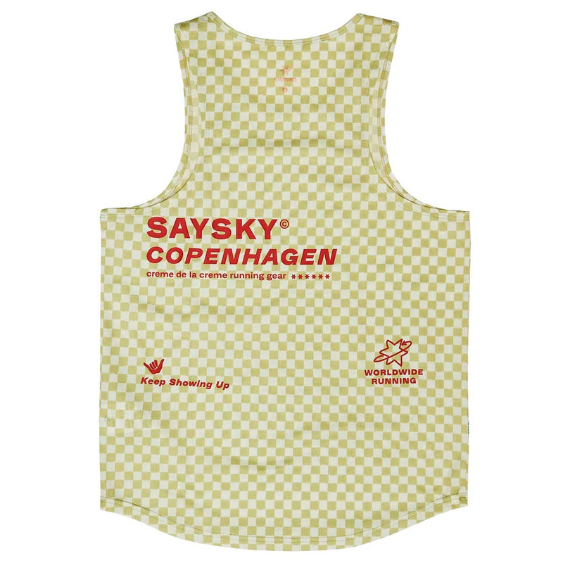 Playera Deportiva Saysky Checker Combat Singlet Verde Hombre