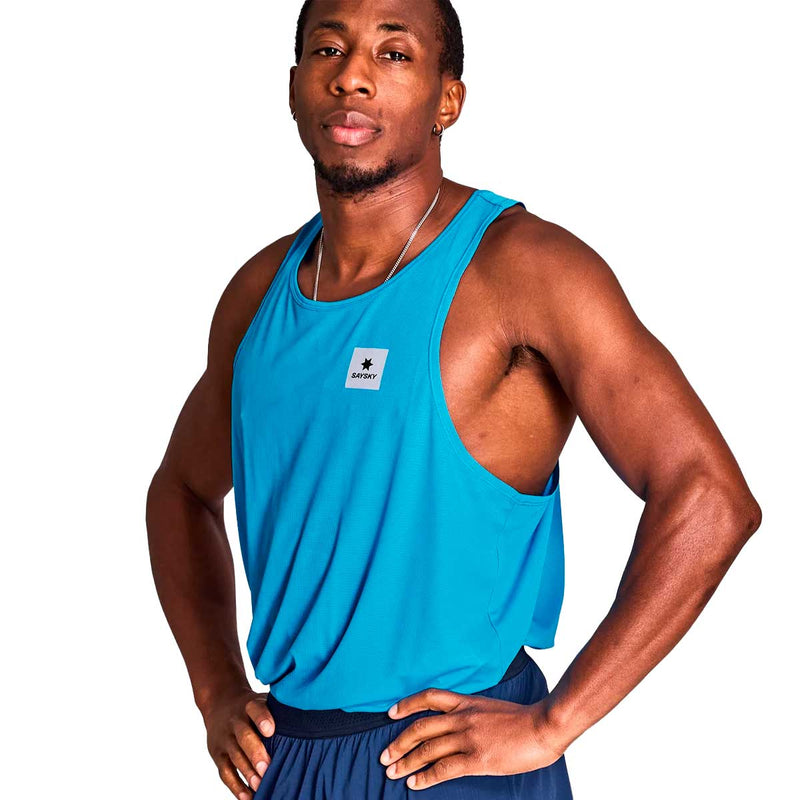 Playera Deportiva Saysky Reactive Flow Singlet Azul Hombre