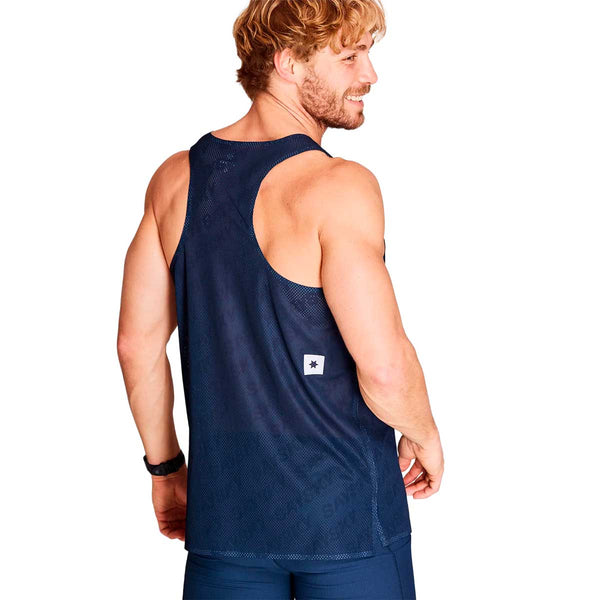 Playera Deportiva Saysky Flow Air Singlet Azul Hombre