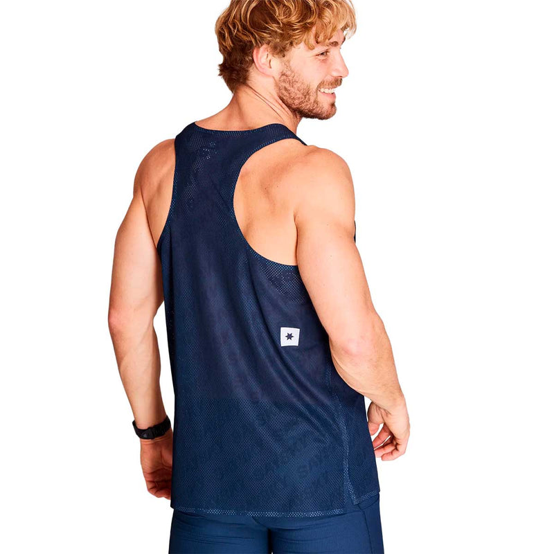 Playera Deportiva Saysky Flow Air Singlet Azul Hombre