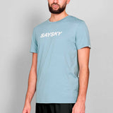 Playera Deportiva Saysky Logo Pace T-Shirt Azul Cielo Hombre