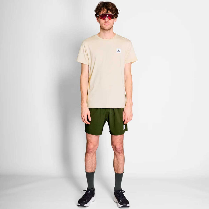 Playera Deportiva Saysky Statement Pace T-Shirt Beige Unisex