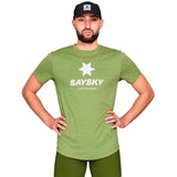 Playera Deportiva Saysky Logo Combat Pro T-Shirt Verde Hombre