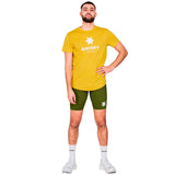Playera Deportiva Saysky Logo Combat Pro T-Shirt Amarillo Hombre