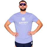 Playera Deportiva Saysky Logo Combat Pro T-Shirt Lila Hombre