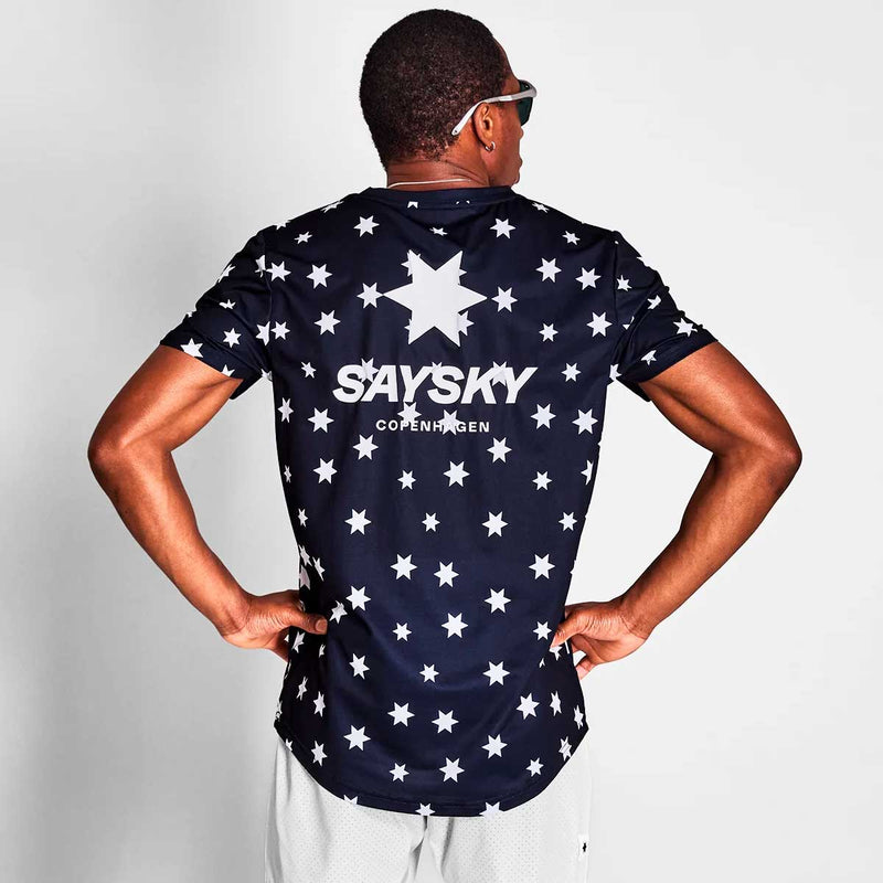 Playera Deportiva Saysky Star Combat T-Shirt Azul Hombre