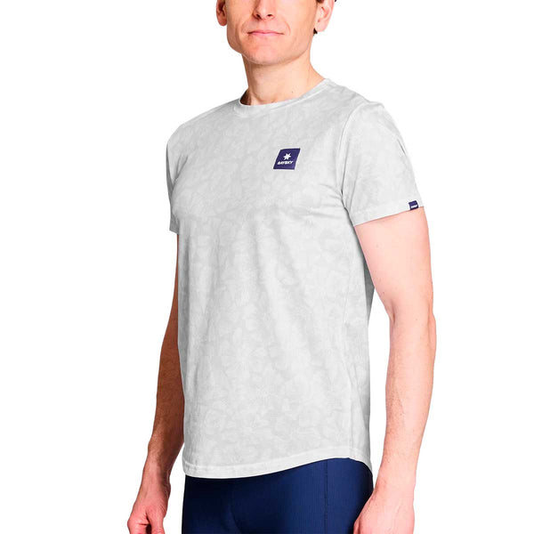 Playera Deportiva Saysky Flower Combat T-Shirt Blanco Hombre