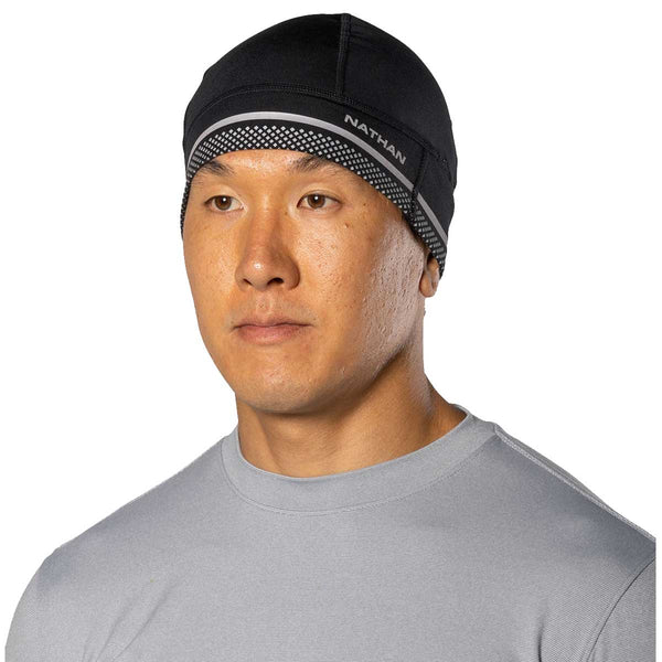 Gorro reflectante Nathan HyperNight Running Negro