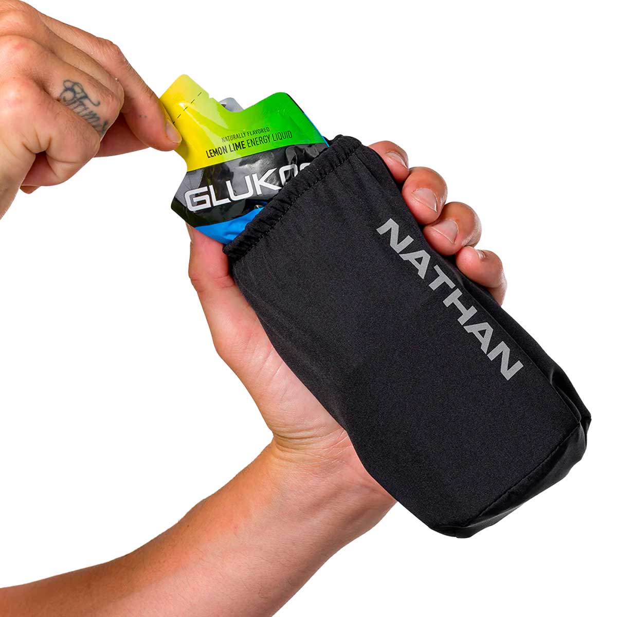 Bote de Mano Nathan Pinnacle Soft Flask Insulated Handheld 18oz Negro