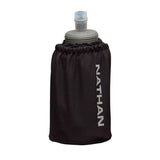 Bote de Mano Nathan Pinnacle Soft Flask Handheld 18oz Black Silver
