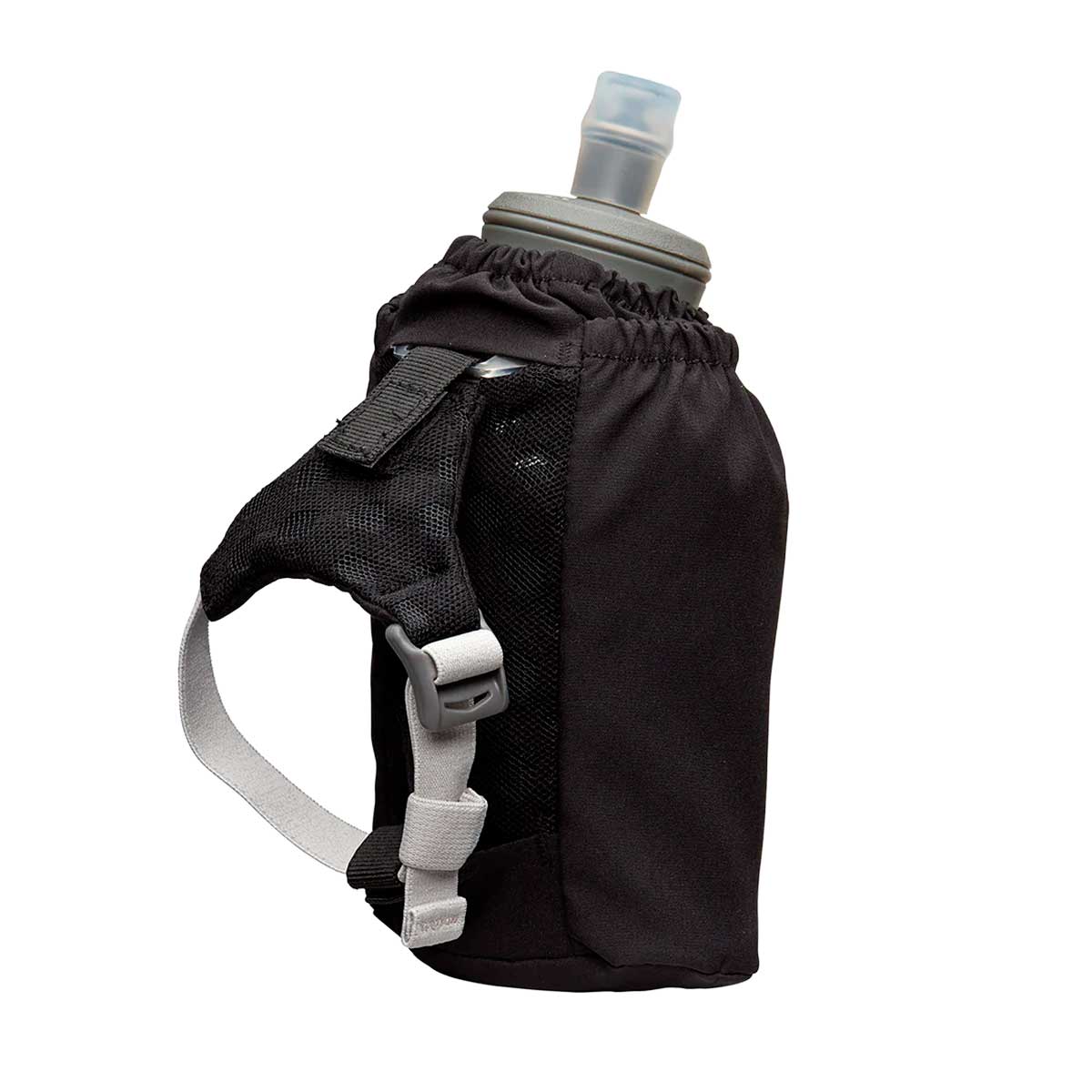 Bote de Mano Nathan Pinnacle Soft Flask Handheld 18oz Black Silver