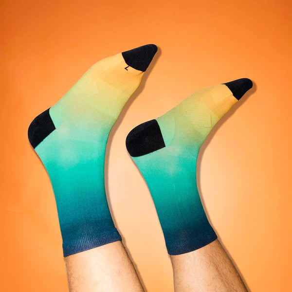 Calceta Deportiva Saysky Drip Dye Combat High Socks Unisex