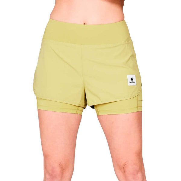 Short Deportivo Saysky 2 in 1 Pace Shorts 3'' Verde Mujer